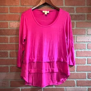 Micheal Kors Hot Pink Dressy Top